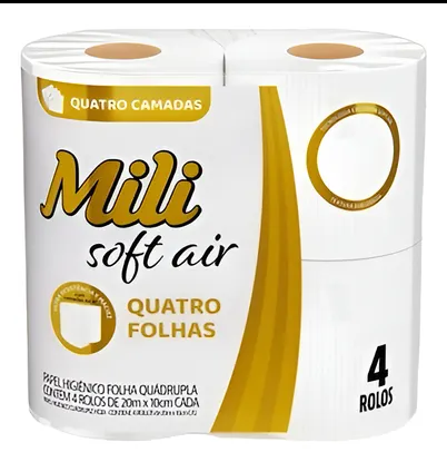Papel Hi 4 Folhas Soft Air Mili C/4 20m