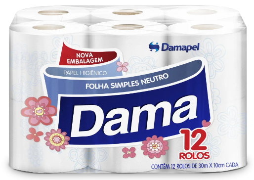 Papel Higienico Dama C/12 30m