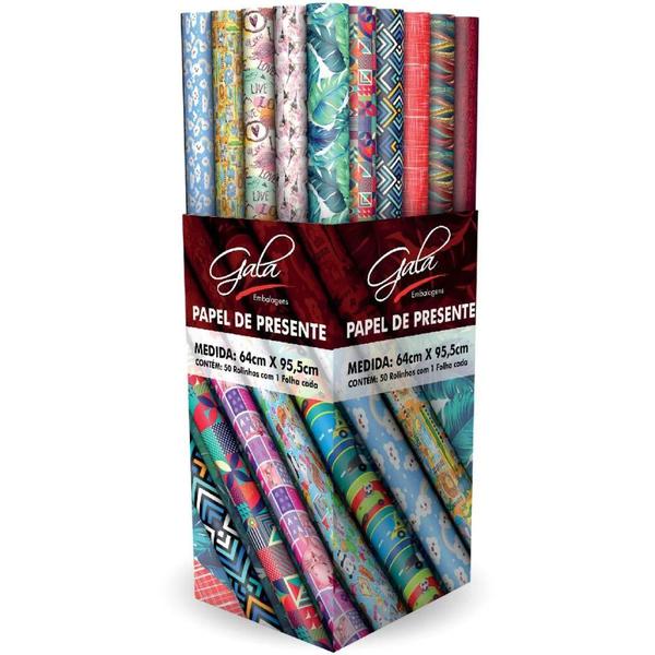 Papel Presente Casual Brilho Gala 47,5x64