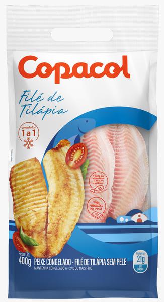 Peixe File Tilapia S/Pele Copacol 400gr