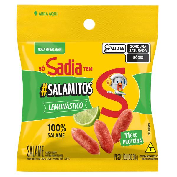 Petisco Pocket Limao Salamitos Sadia 36gr