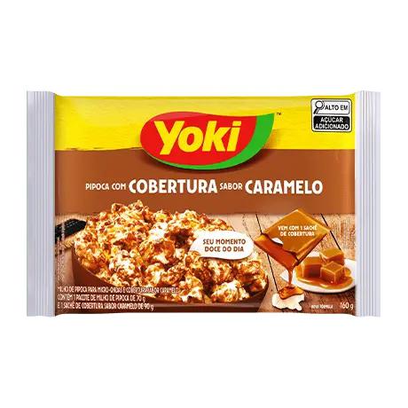Pipoca Mic Ondas Cobert Caram Yoki 160gr