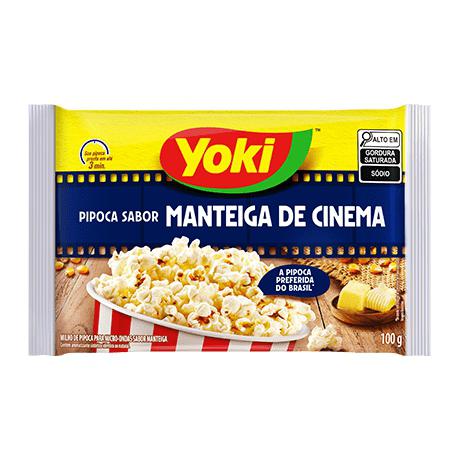 Pipoca Mic Ondas Manteiga Cinema Yoki 100gr
