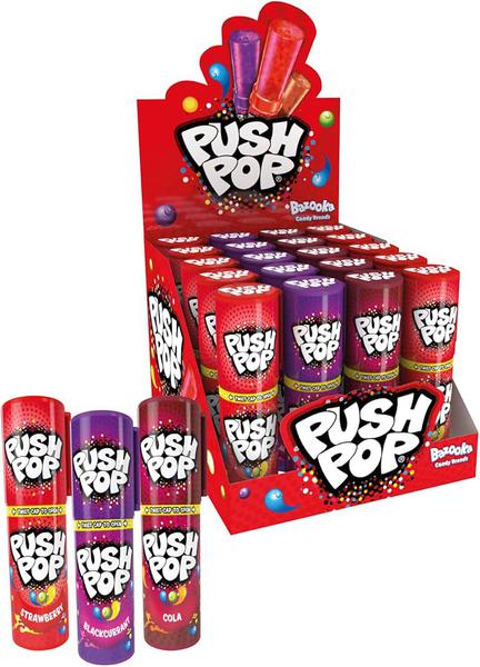 Pirulito Tradicional Push Pop 12g