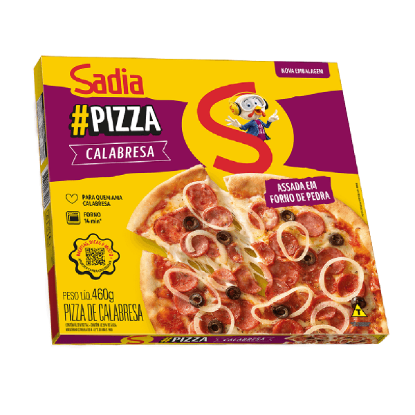 Pizza Cong Calabresa Sadia 460gr