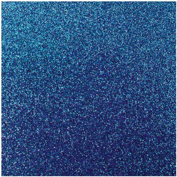 Placa Em Eva 4mm 48x40cm Azul Glitter