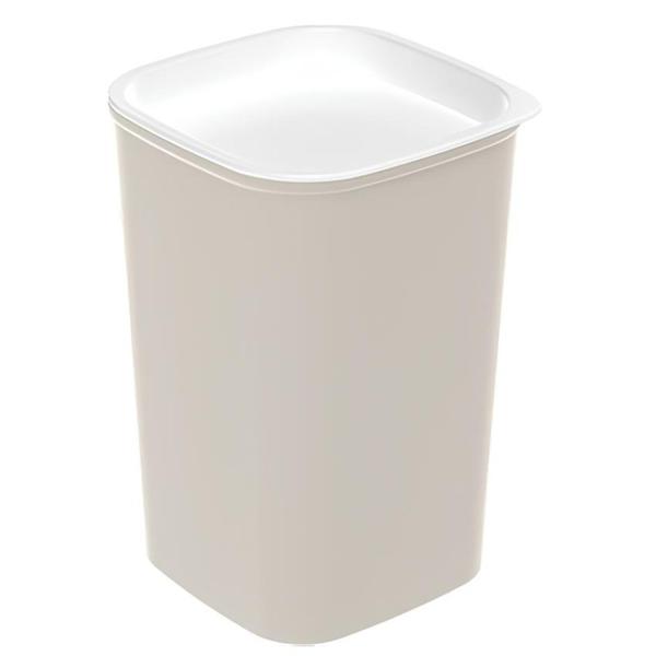 Porta Cotonete/ Algodão Fosco Nude plasutil