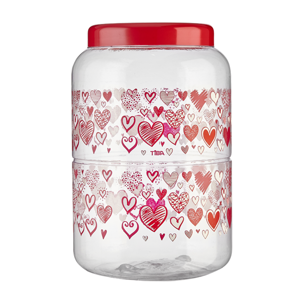 Pote organizador paris coracoes 3000ml