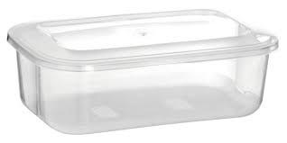 Pote Plast Retangular Santana 870ml