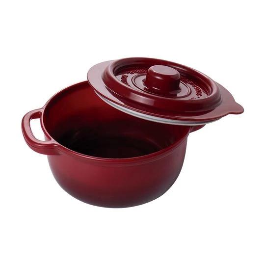 Pote Supreme Redondo Verm 950ml Plasutil