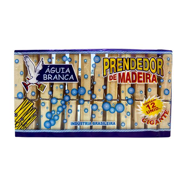 Prendedor Madeira Gigan C/12 Aguia Branc