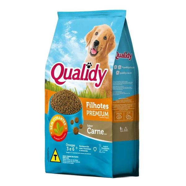 Racao Caes Filhotes Carne Qualidy 900gr