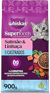 Racao Gatos Super Castrado Salmao 900g