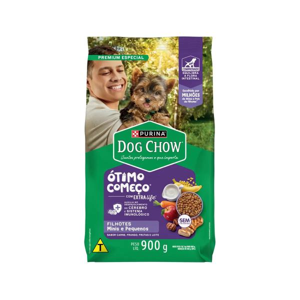 Racao P/Caes Dog Chow FILHOTE carne  frango  900gr