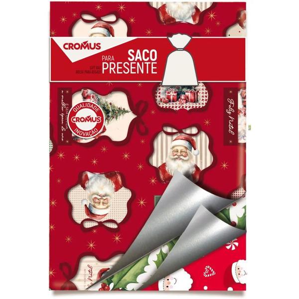 Saco Metaliz Natal 60x90 Cm Cromus