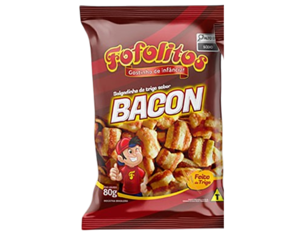Salgadinho Bacon fofolitos 80gr