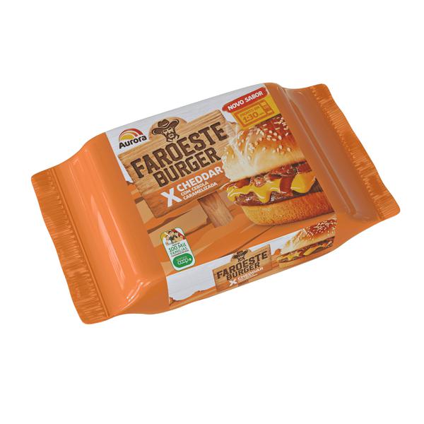 Sanduiche Faroeste X-Cheddar Com Cebol Aurora 145g