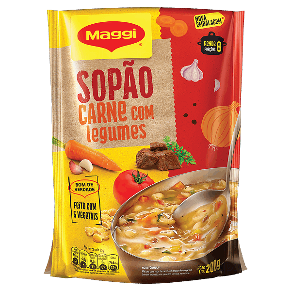 Sopao Carne Panela Legumes Maggi 200gr