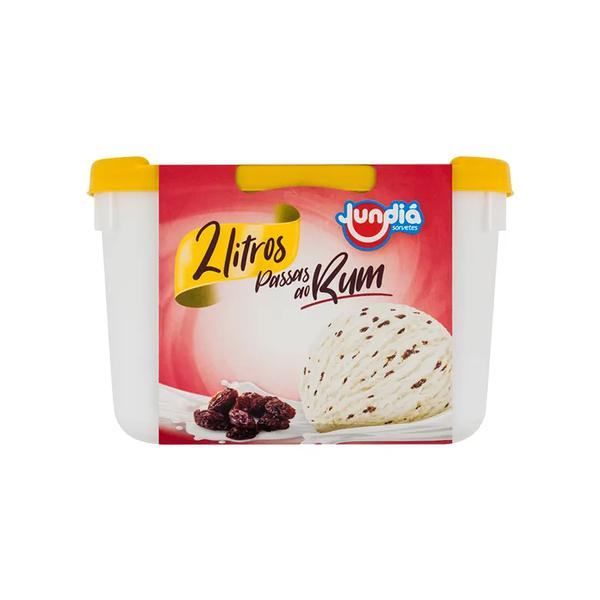 Sorvete Passas Ao Rum jundia 2 Lt