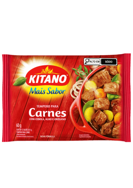 Tempero Em Po Carnes Cebola Alho Kitano 60gr