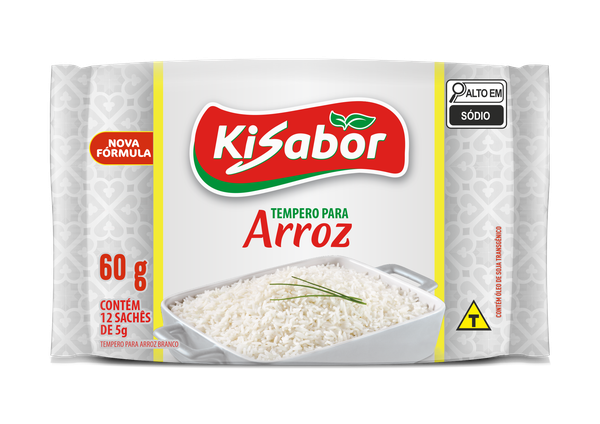 Tempero Realcador Arroz Kisabor 60gr