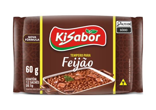 Tempero Realcador Feijão Kisabor 60gr