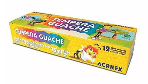 Tinta Guache Acrilex C/12 15ml