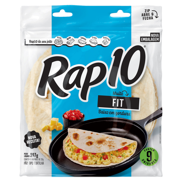 Tortilla Fit Rap10 Pct 297gr