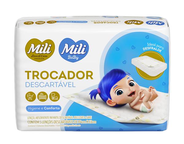 Trocador Absorventeorvente Infantil Love & Care Jumbo c/5