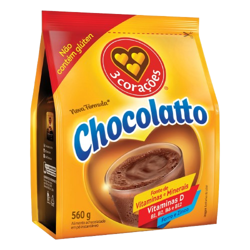 ACHOCOLATADO 3 CORACOES CHOCOLATTO 560G