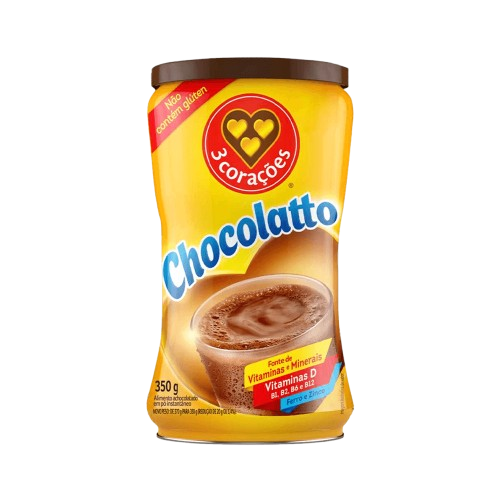 ACHOCOLATADO 3 CORACOES CHOCOLATTO LT 350G