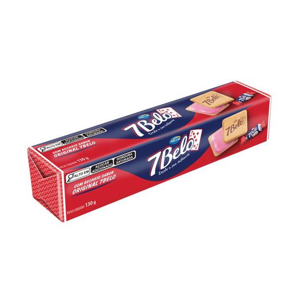 BISCOITO ARCOR RECHEADO 7 BELO FRAMBOESA 130G