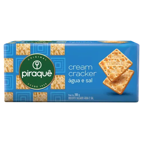 BISCOITO PIRAQUE AGUA E SAL 200G