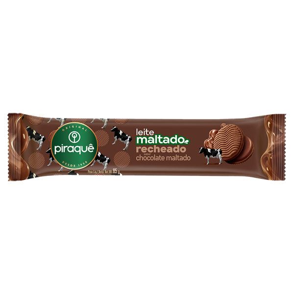 BISCOITO PIRAQUE RECH MALTADO C/ CHOCO MALT 85G