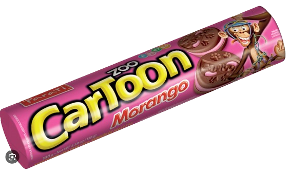BISCOITO RECHEADO ZOO CARTOON MORANGO 85G