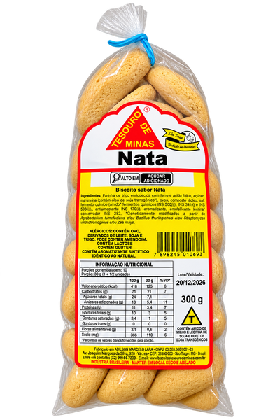 BISCOITO SABOR NATA TESOURO DE MINAS 300G