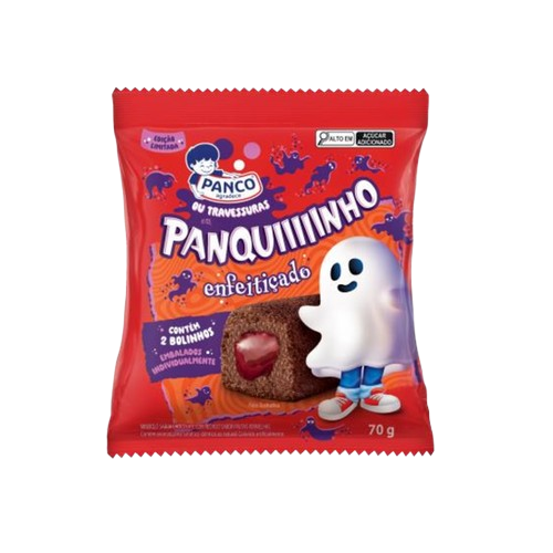 BOLINHO PANQUINHO CHOCOLATE RECH FRUTAS VERM 70G