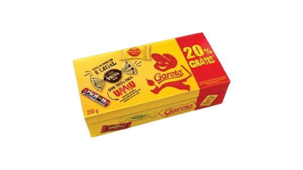 BOMBOM GAROTO GAROTICES GTS 20% CX 250G