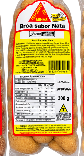 BROA SABOR NATA TESOURO DE MINAS 300G
