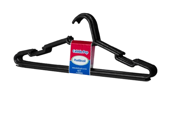 CABIDE PRETO PLAST BRASIL POP C/4UN