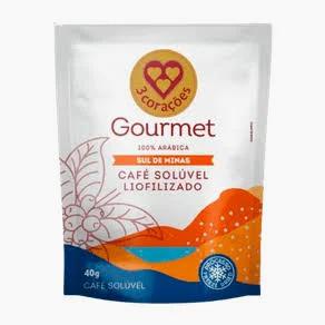 CAFE SOLUVEL 3 CORACOES GURMET SUL DE MINAS SH 40G