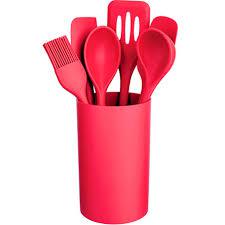 CONJ DE GADGETS EURO DE SILICONE VERMELHO 7PC