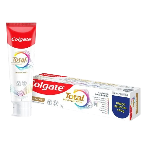 CREME DENTAL COLGATE TOTAL ORIGINAL MINT 180G PR E