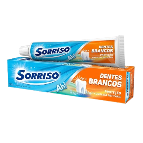 CREME DENTAL SORRISO DENTES BRANCOS LV90G PG70G