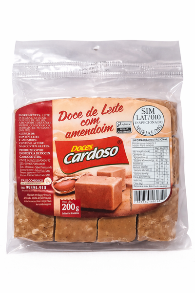 DOCE DE LEITE CARDOSO C/AMENDOIM TABLETE 200G