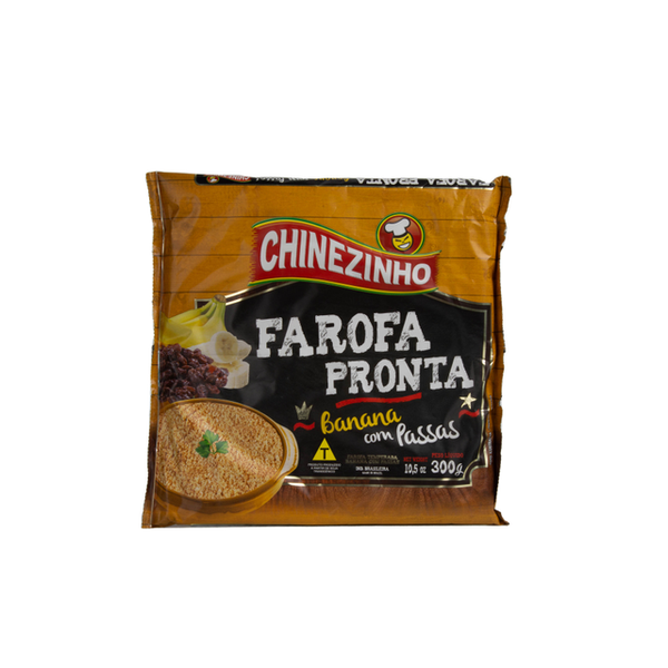 FAROFA PRONTA CHINEZINHO BANANA C/PASSAS 250G