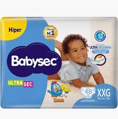 FRALDA DESCARTAVEL BABYSEC HIPER XXG 48UN