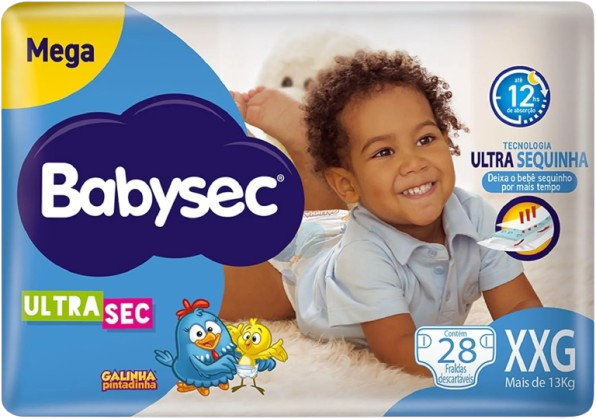 FRALDA DESCARTAVEL BABYSEC ULTRA SEC XXG 28UN