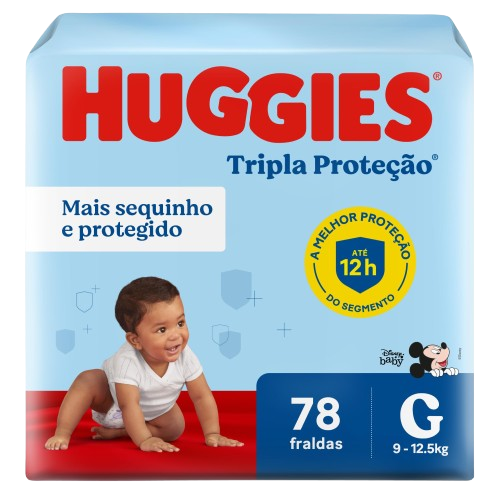 FRALDA DESCARTAVEL HUGGIES T. PROT HIPER G 78UN