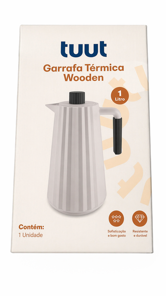 GARRAFA TERMICA 1.0L WOODEN YANGZI